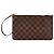 Neverfull Louis Vuitton Damier Pouch Brown PVC Leather
