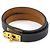 Hermès Hermes Leather Mini Kelly Double Tour Bracelet Black