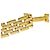 Reloj de cuarzo chapado en oro Dior Bagheera 47154-3