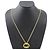 Collana medaglione placcata oro Gucci D'oro - vista 2
