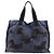 Hermès Hermes Chevaux Tote Bag aus Canvas Blau/Schwarz
