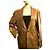 Autre Marque Theory Lammlederjacke braun