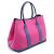 Hermès Borsa Tote Garden Party PM Hermes Rosa/Marino - vista 2