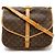 Louis Vuitton Monogram Saumur 35 Shoulder Bag M42254 Brown