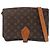 Louis Vuitton Monogram Cartouchiere GM Shoulder Bag Brown