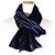 Sciarpa in velluto Salvatore Ferragamo Blu navy - vista 2