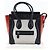 Céline Borsa a mano Celine Luggage in tela di vitello nera Nero