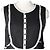 Top sin mangas de algodón negro Chanel - vista 2