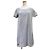 Gucci Velours-Seitenlinienkleid grau Braun