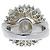 Autre Marque Pt900 Platin Perlen-Diamantring - Ansicht 2