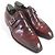 Berluti Leder-Einzelmonk-Schnürschuhe Bordeaux - Ansicht 3
