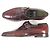 Berluti Leder-Einzelmonk-Schnürschuhe Bordeaux - Ansicht 4