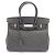 Hermès Ostrich Birkin 30 Graphit Handtasche Grau
