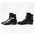 Hermès Botas cortas de cuero con hebilla Hermes Kelly negras Negro - vista 4