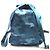 Autre Marque Felisi Crocodile Embossed Leather Backpack Blue - view 3