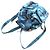 Autre Marque Felisi Crocodile Embossed Leather Backpack Blue - view 5