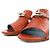 Hermès Mules de couro com fivela Hermes Kelly marrom - vista 2
