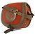 Borsa a spalla in pelle scamosciata Loewe Sevilla Arancione - vista 2