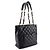 Borsa a spalla Chanel in pelle caviar con catena Nero - vista 3