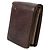 Autre Marque Billetera bifold Hush Puppies de cuero marrón Castaño - vista 2