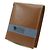 Autre Marque Bifold-Geldbörse aus Büffelleder in Camel Braun - Ansicht 2