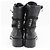 Botas de cuero Chanel negras Negro - vista 3