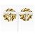 Orecchini Chanel Coco Mark placcati in oro con strass D'oro - vista 3