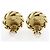 Orecchini Chanel Coco Mark placcati in oro con strass D'oro - vista 4