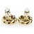 Orecchini Chanel Coco Mark placcati in oro con strass D'oro - vista 5