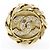 Orecchini Chanel Coco Mark placcati in oro con strass D'oro - vista 6