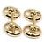 Gemelli vintage placcati in oro di Gucci D'oro - vista 4