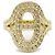 Ring Hermès Anillo Danae Chaine d'Ancre Hermes en oro amarillo K18 Dorado - vista 2