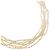 Autre Marque Collana in perle barocche argentate Argento