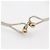 Tiffany & Co Bracciale doppio cuore con gancio e occhiello in argento/oro di Tiffany - vista 7