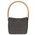 Louis Vuitton Monogram Looping MM Shoulder Bag Brown