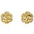 Vintage vergoldete Ohrringe Chanel 96A Golden