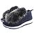 Zapatillas Star Jimmy Choo con pompones de zorro