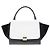 Céline Borsa Celine Trapeze in pelle scamosciata nera e bianca Nero