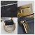 Céline Borsa Celine Trapeze in pelle scamosciata nera e bianca Nero - vista 9