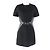 Louis Vuitton Woll-Seiden-Lederkleid Schwarz 34
