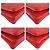 Céline Borsa a tracolla piccola in pelle Celine Trio rossa Rosso - vista 3
