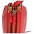 Céline Borsa a tracolla piccola in pelle Celine Trio rossa Rosso - vista 6