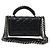 Chanel Leather Boy Handle Chain Shoulder Bag Blue - view 3
