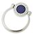 Bulgari Bvlgari Ring 10.5 Lapislazuli Diamant K18 WG Silber - Ansicht 5