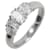 Autre Marque Pt900 Platinum Diamond Oval Ring Silvery  - view 1