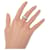 Autre Marque Pt900 Platinum Diamond Oval Ring Silvery  - view 2