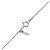 Autre Marque Platin-Diamant 3P-Halskette Silber - Ansicht 5