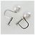 Autre Marque Orecchini in perle da 7,3 mm in oro bianco K14 Argento - vista 4