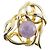 Autre Marque Spilla Vandome Heart Porpora