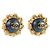 Orecchini in pelle placcati oro Chanel D'oro